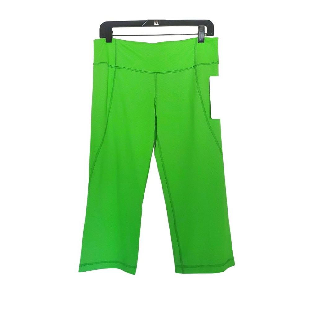 Lululemon NWT Lime Gather & Go Crop Leggings